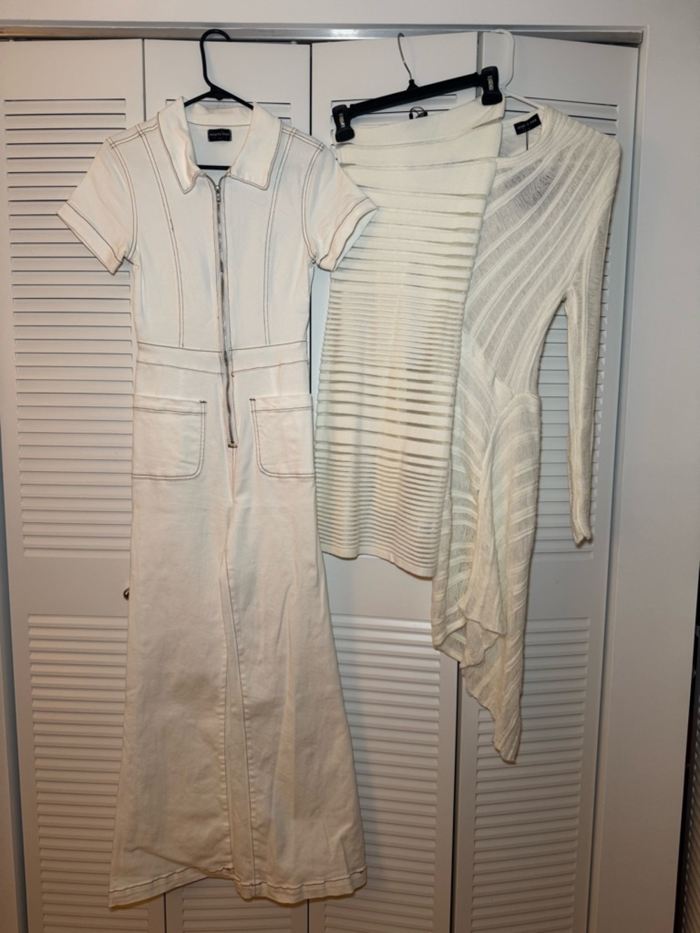 White Fox boutique lot of 3 dresses and jumpsuit nwt size small